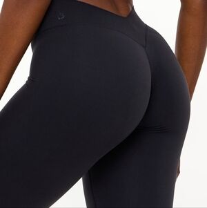 Buffbunny Poshknit Scrunch Legging Black Large Low Back